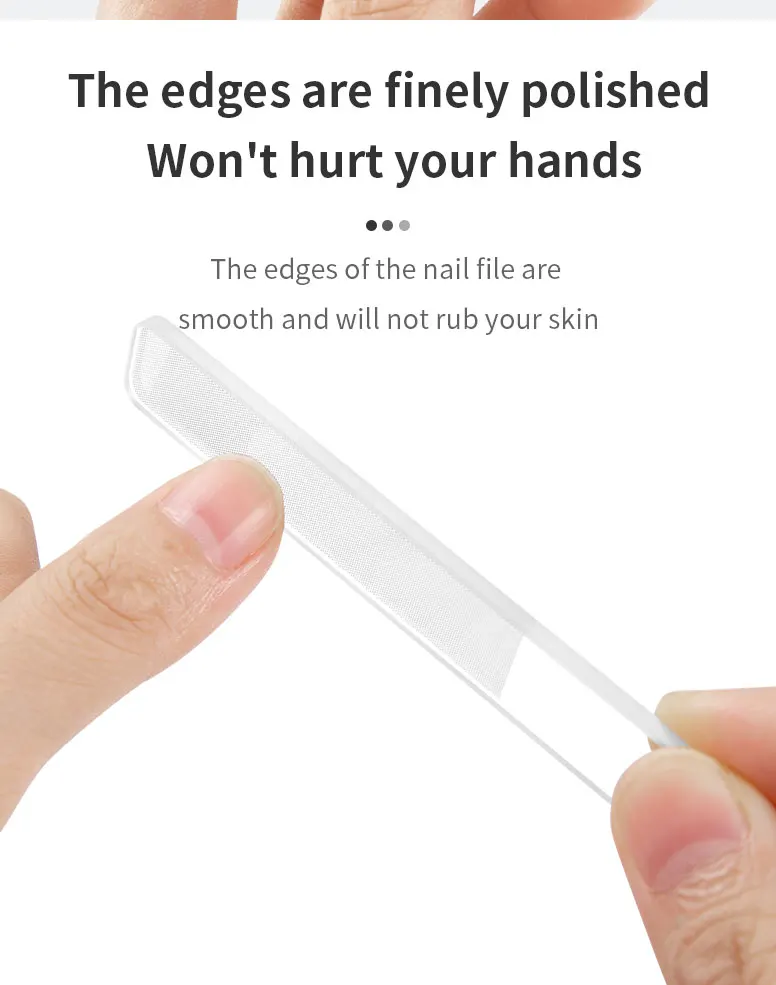 Clear Glass Nail File Buffing Grit Sanding Polishing Grinding Manicure Nail Art Tools Set Professional Glass Nano Nail Saw