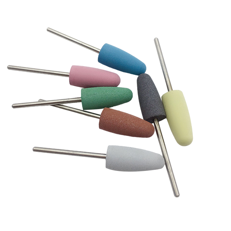 10Pcs/Lot Silicone Rubber Dental Polisher Nail Drill Milling Cutter Handpiece Grinding Machine Polishing Tools