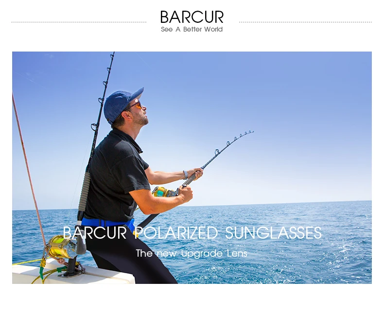 BARCUR Sport Classic Design Aluminum Sunglasses Men Women Polarized Anti-Reflective Photochromic Sun Glasses UV400