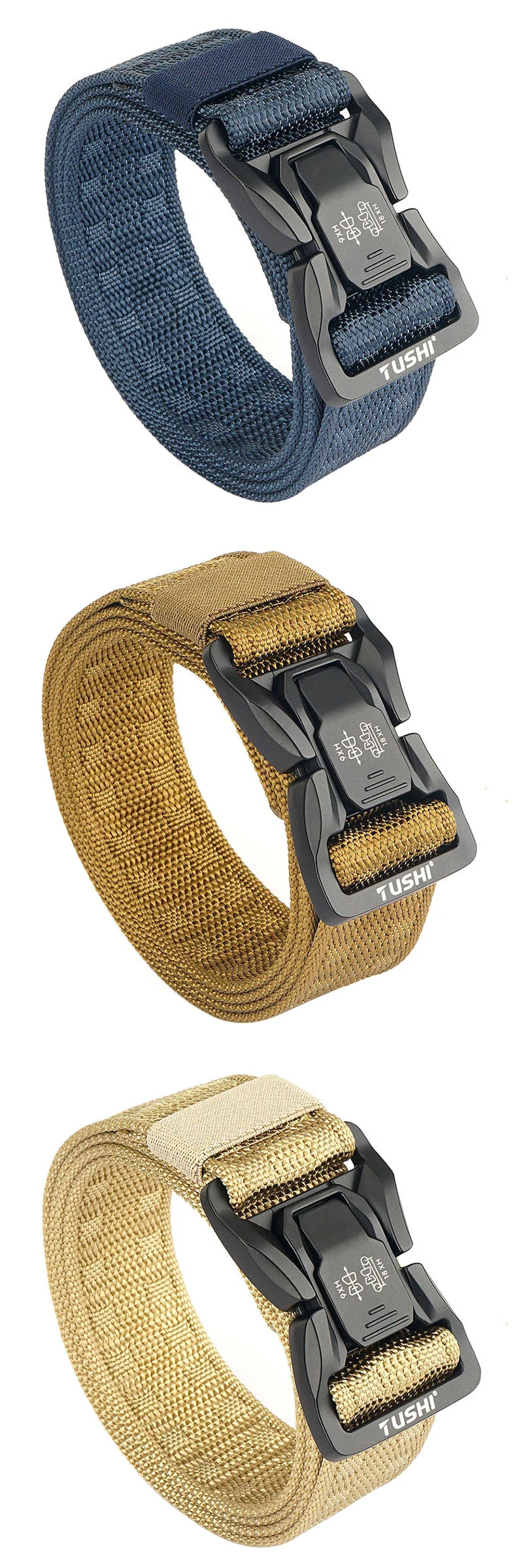 VATLTY New Tactical Outdoor Belt for Men Alloy Buckle Quick Release Combat Casual Belt Jeans Black Waistband Girdles Male