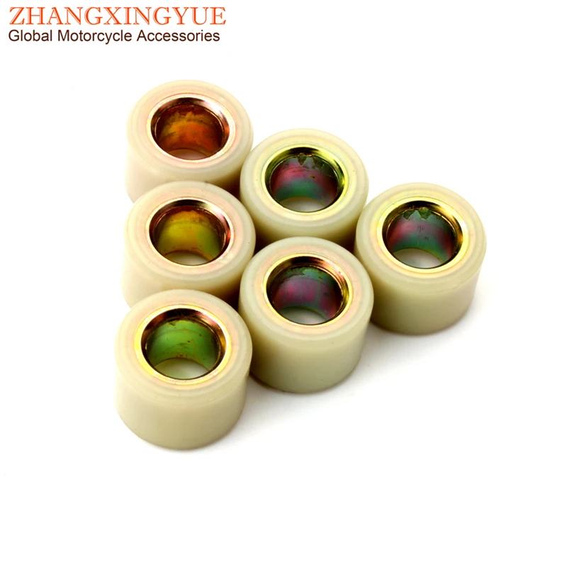 6PC PCX125 SH150 Variator Roller 7g 11g 12g 13g 16g Weights 20x15mm For Honda PCX150 SH125 NES S-Wing125 Spacy 125cc 4-Stroke