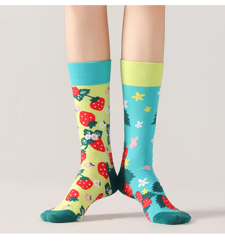 New original AB autumn and winter personalized mid tube combed cotton socks, trendy sports and casual socks
