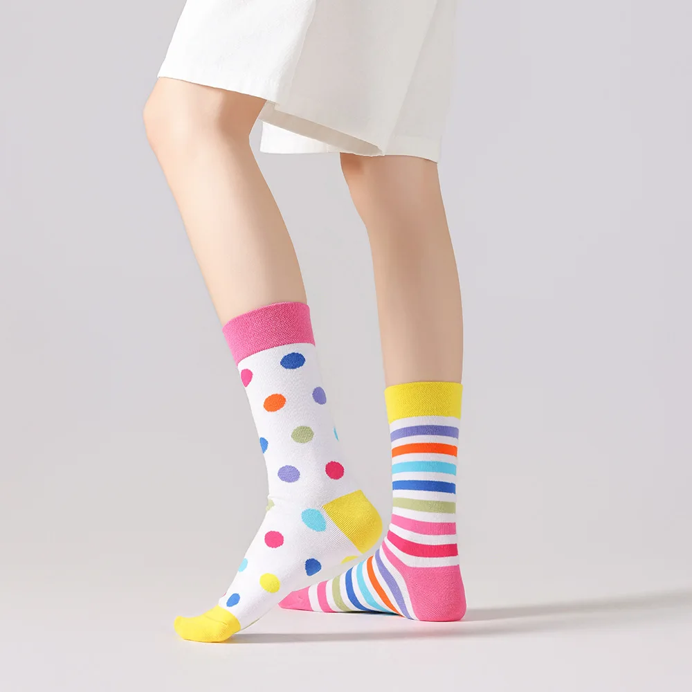 New original AB autumn and winter personalized mid tube combed cotton socks, trendy sports and casual socks
