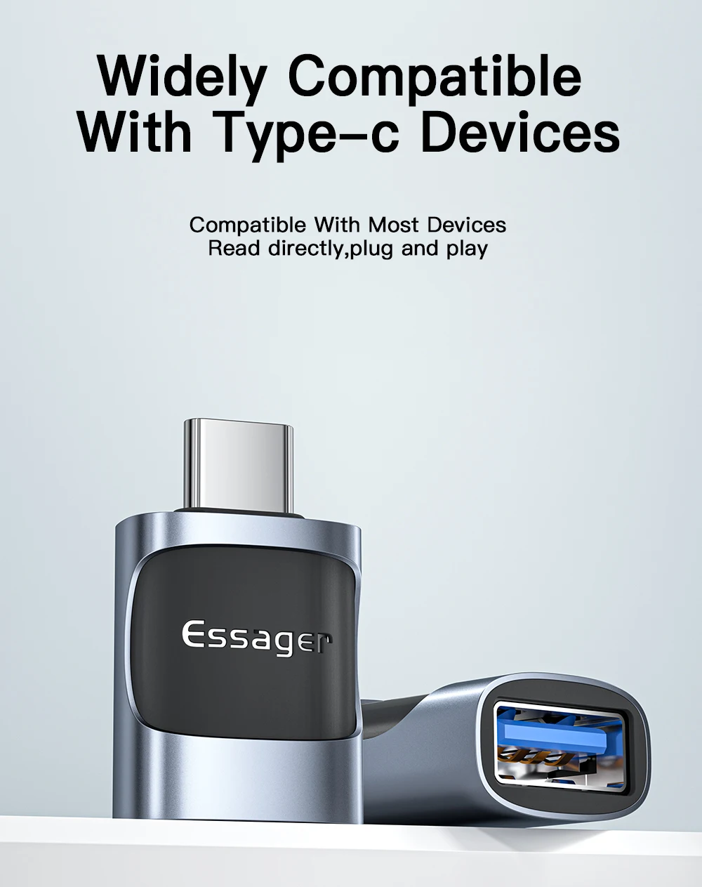 Essager OTG Type C To USB Micro USB To Type C Adapter OTG USB To Type C Adapter For Macbook Xiaomi HUAWEI Samsung OTG Connector