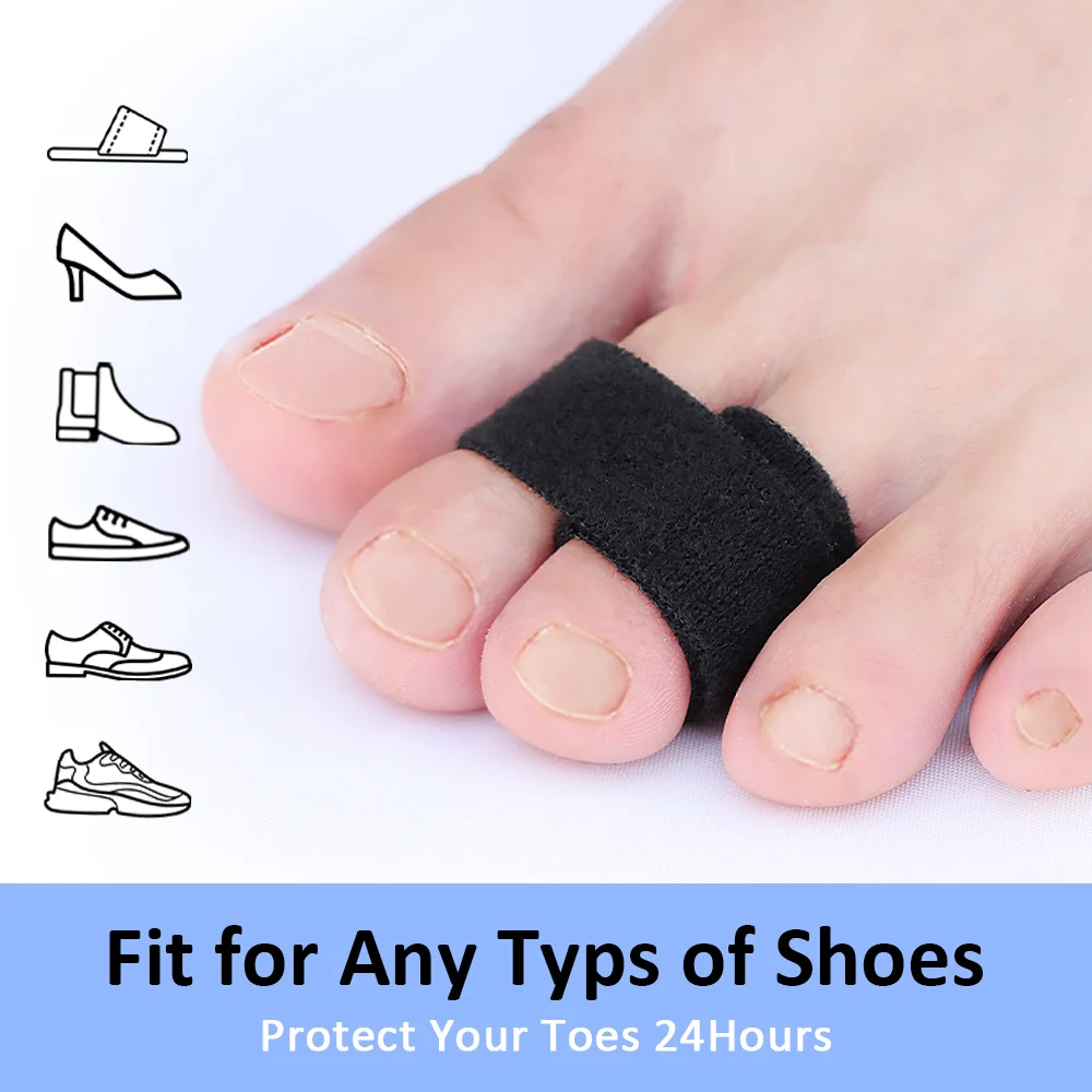 Pexmen 1/2/5/10Pcs Hammer Toe Straightener Toe Splints Cushions Bandages for ProtectorCrooked & Overlapping Toes Protector
