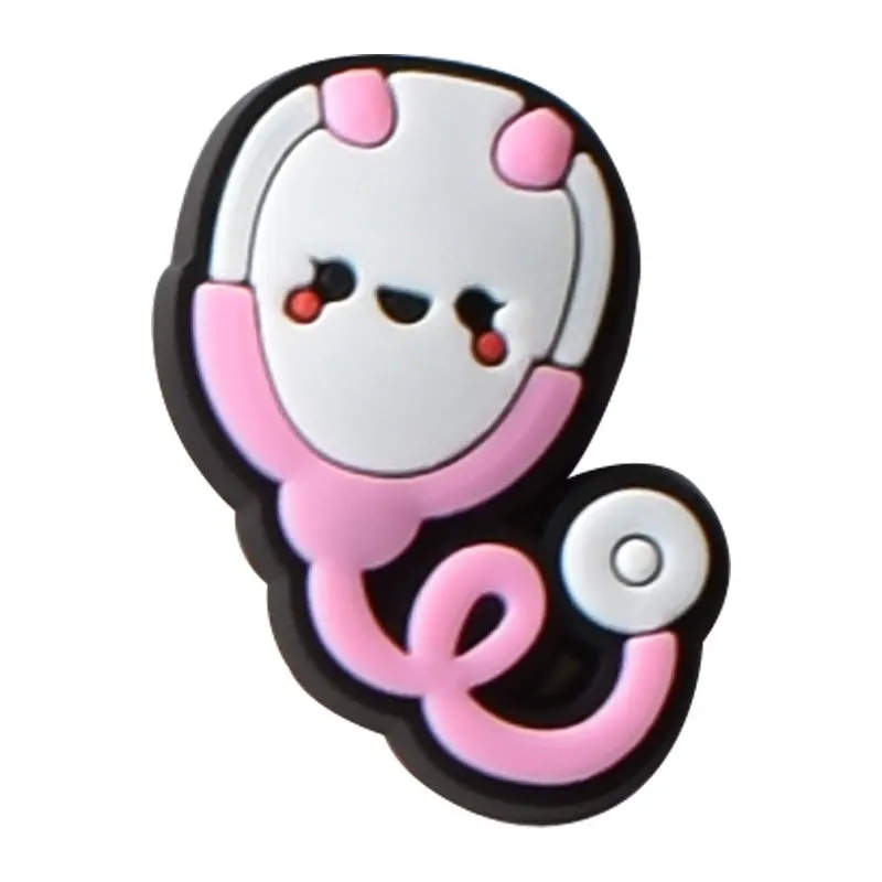 2pcs PVC shoes charms Accessories doctor medical ambulance nurse uniform Band-Aid for pencilbox cup clogs shoe Decorations