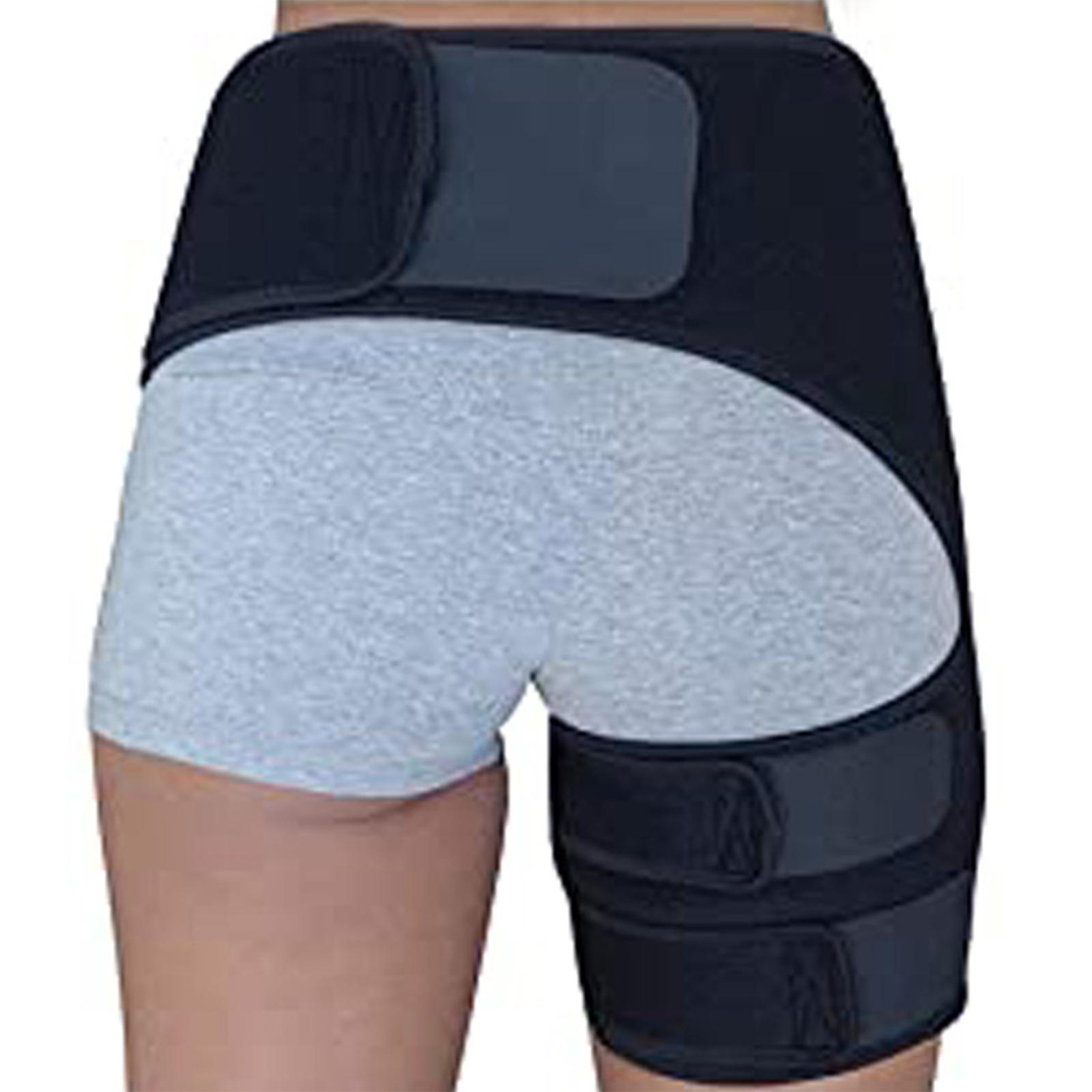 Groin Hip Brace Thigh Support Compression Wrap Belt Adjustable Sport Protect for Hamstring Muscles Joints Bodybuilding Women Men