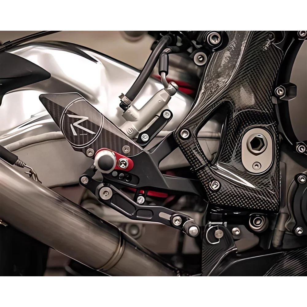 MTKRACING For S1000RR 2015-2018 Rear Sets Heighten Pedal Adjustable Rearsets FootPegs Shift Lever Brake Kit