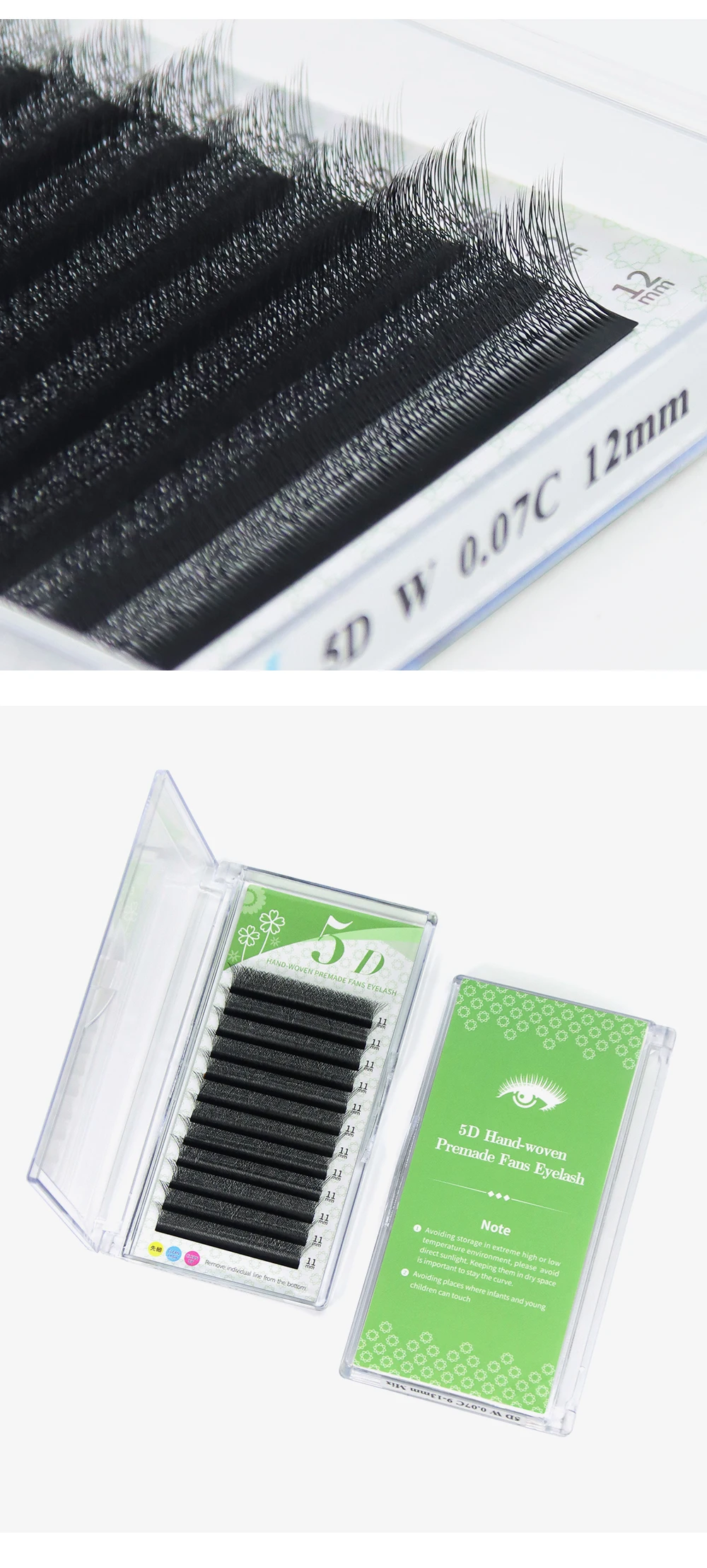 GAHAMACA W-Shape Eyelash Extension 3D/4D/5D YY Lash Extensions Premade Volume Fans Natural Light Faux Mink Lashes Supplies