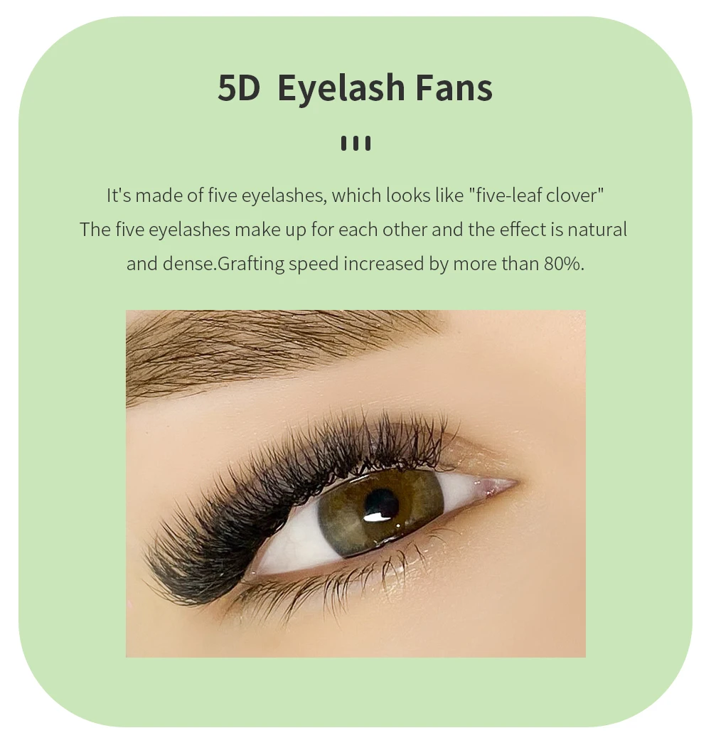GAHAMACA W-Shape Eyelash Extension 3D/4D/5D YY Lash Extensions Premade Volume Fans Natural Light Faux Mink Lashes Supplies