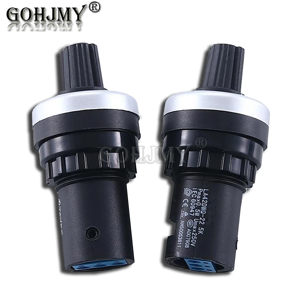 LA42DWQ-22 1K 2K 5K 10K 20K 50K 100K 200K 22mm Diameter Pots Rotary Potentiometer Converter Governor Inverter Resistance Switch