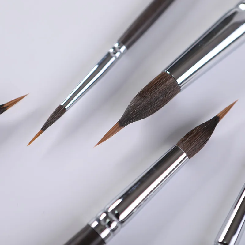 ArtSecret Watercolor Paint Brush BW-216 #2108 Sharp Tip Liner for Detail Wooden Handle Anti-Drop Hair Acrylic Art Tool Supplies