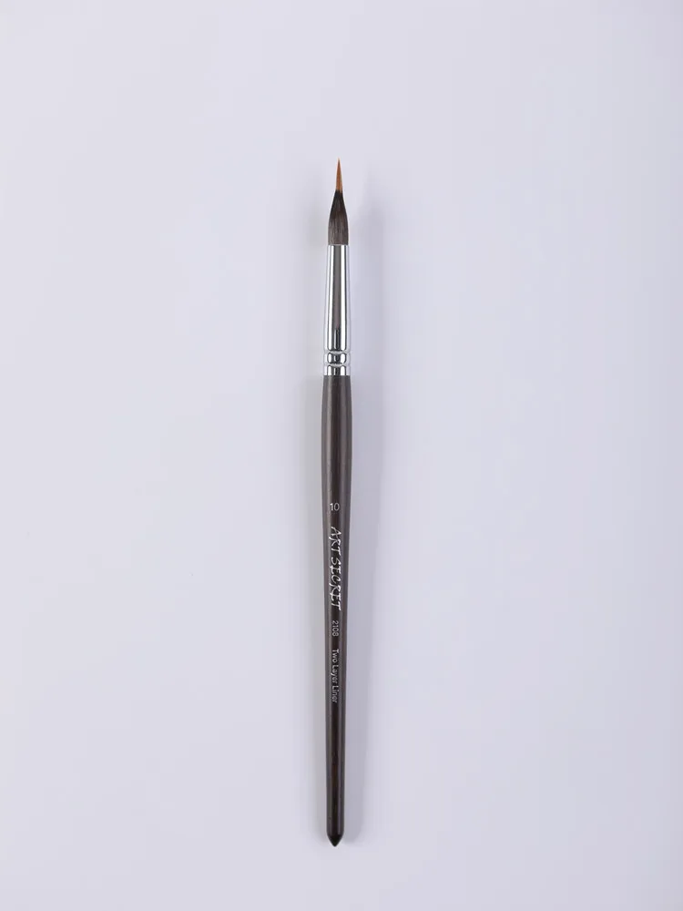 ArtSecret Watercolor Paint Brush BW-216 #2108 Sharp Tip Liner for Detail Wooden Handle Anti-Drop Hair Acrylic Art Tool Supplies