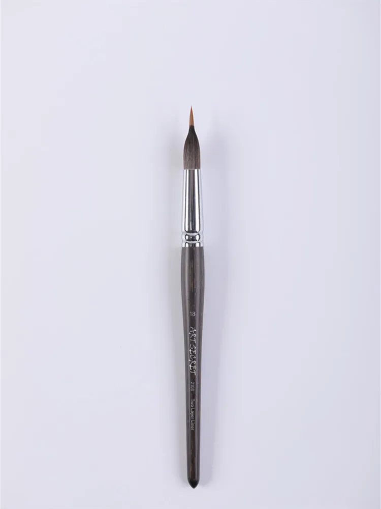 ArtSecret Watercolor Paint Brush BW-216 #2108 Sharp Tip Liner for Detail Wooden Handle Anti-Drop Hair Acrylic Art Tool Supplies