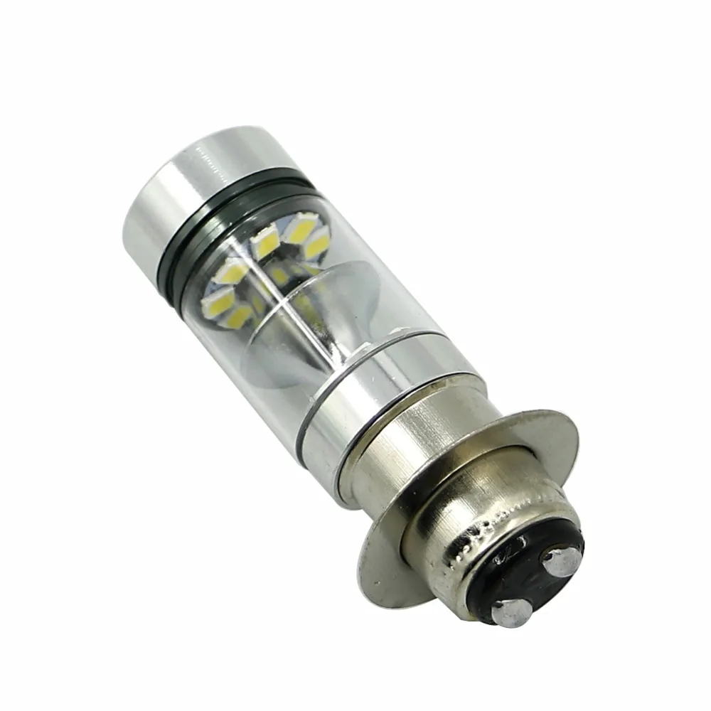 2Pcs 100W H6 LED Headlights Bulbs Super White Low High Beam for Yamaha YFZ450R Rhino 700 Raptor YFM660 TRX Motorcycle Accessorie