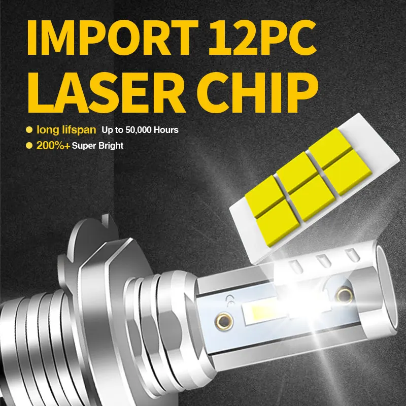 1Pc Motorcycle H4 H1S 9003 LED Headlight Hi/Lo Bulbs 4800LM 6000K White CANbus for Kawasaki Z650 / Vulcan S 650/ VersyX300