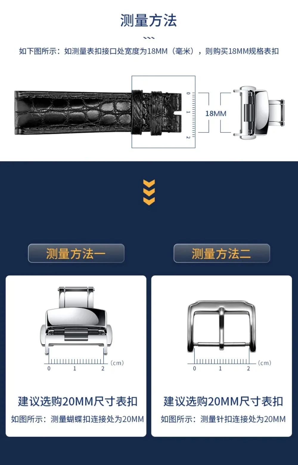 304Stainless Steel Strap Buckle Matte/Polished Solid Watch Band Buckle 16/18/20/22mm Leather Silicone Wristband Buckle with Pins