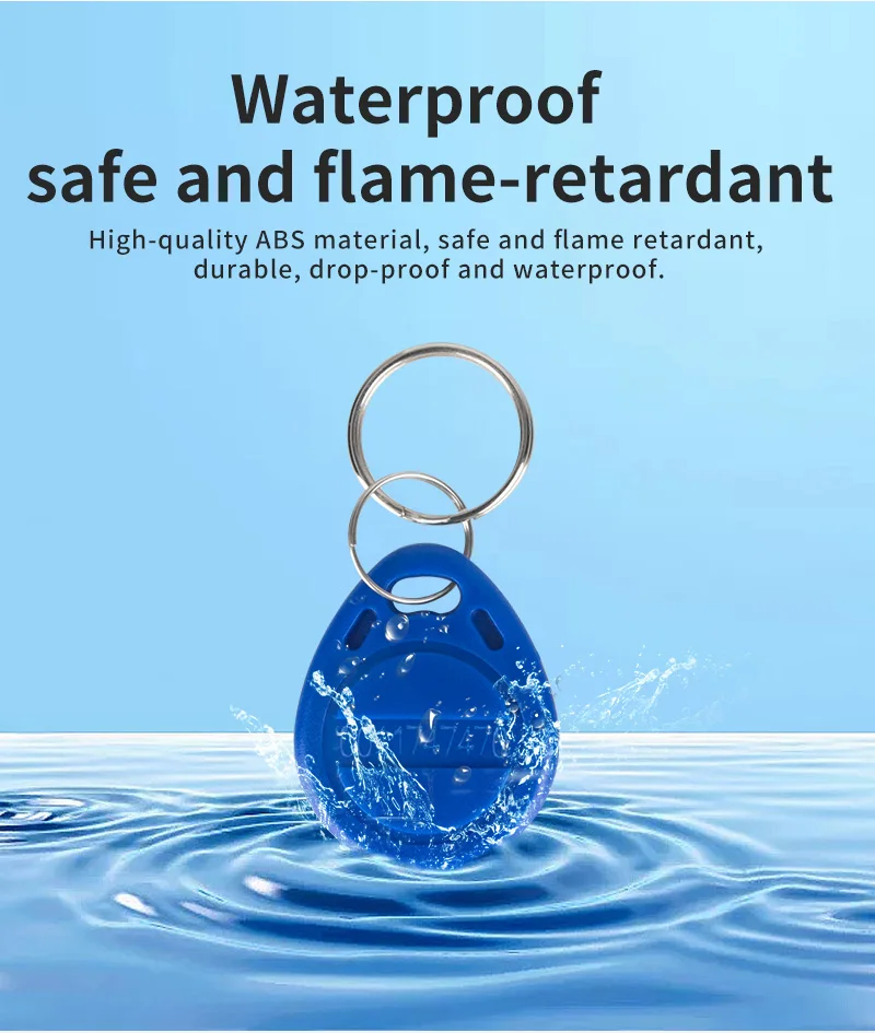 10pcs/20pcs 125KHz Control Keyfobs Rewritable Duplicate Tag TK4100 Proximity Copy Access Card ID Token Ring RFID Cloner Keychain