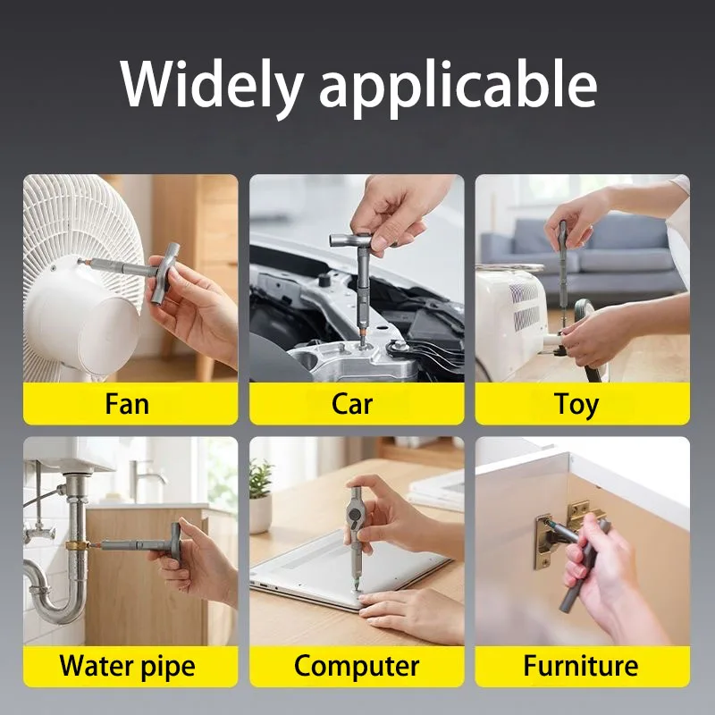 24-in-1 Magnetic Screwdriver Set, DIY Ratchet Driver Kit, Multi-Bit Portable Precision Repair Tool for Furniture, PC & Bicycle