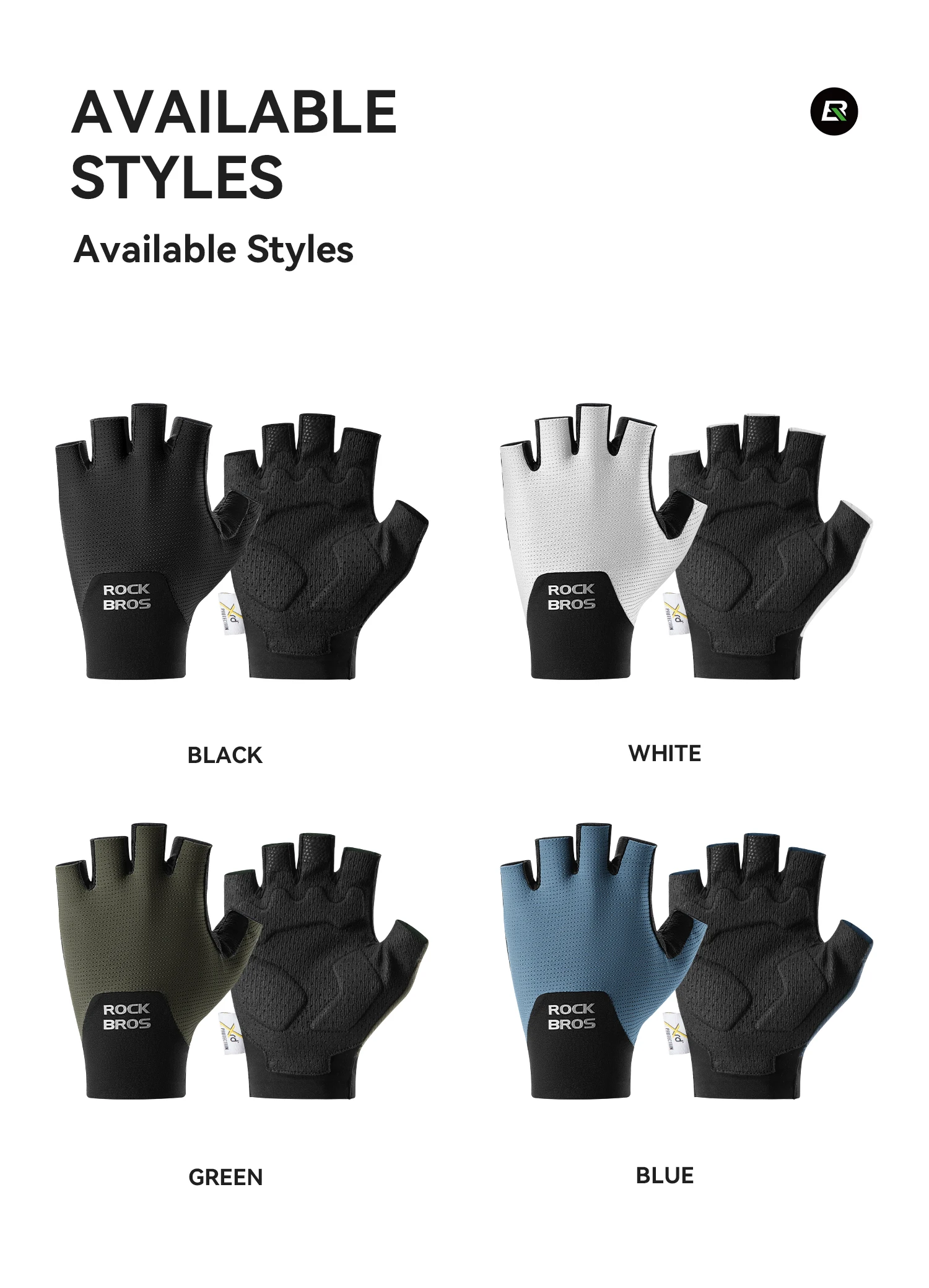 ROCKBROS Cycling Gloves Shock Absorption Bike Gloves Half Finger Seamless Breathable Bicycle Gloves With XRD Palm Pad Gloves