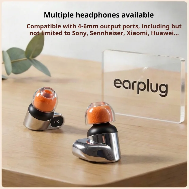 Liquid Silicone Sponge Ear Tips For Sony WF-1000XM6 Headphones Earbuds Noise-Canceling Orange Accessories for XM5/XM4 Ear Plugs