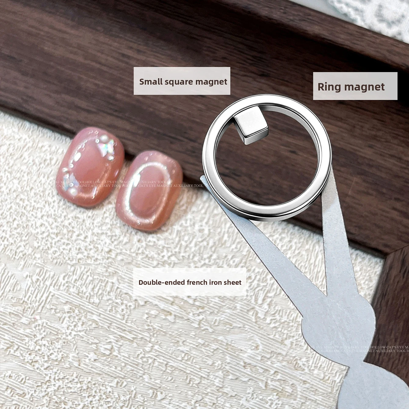 Upgraded Automatic Cat Eye Nail Tool New Multi-Functional Powerful Magnet for Attracting Wide-Beam French Manicure Nail Magnet