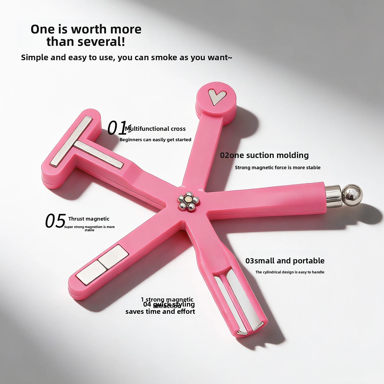 Upgraded Automatic Cat Eye Nail Tool New Multi-Functional Powerful Magnet for Attracting Wide-Beam French Manicure Nail Magnet