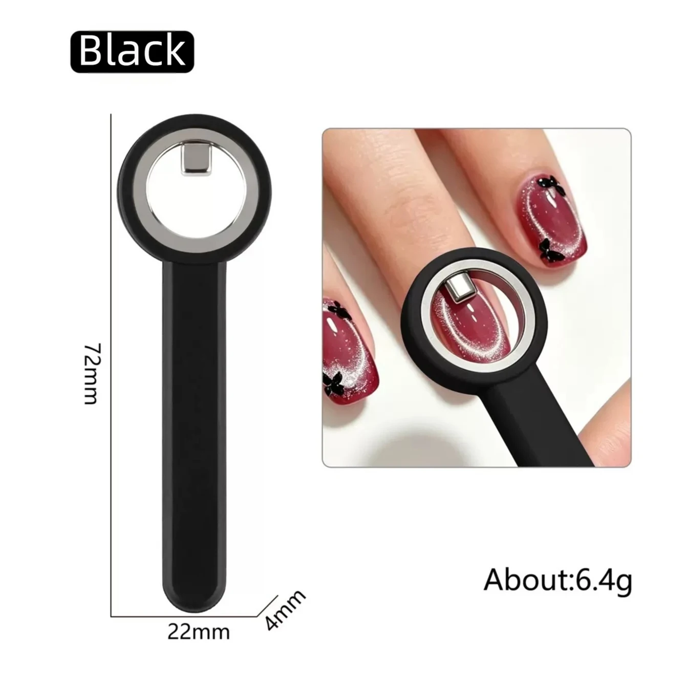 Upgraded Automatic Cat Eye Nail Tool New Multi-Functional Powerful Magnet for Attracting Wide-Beam French Manicure Nail Magnet