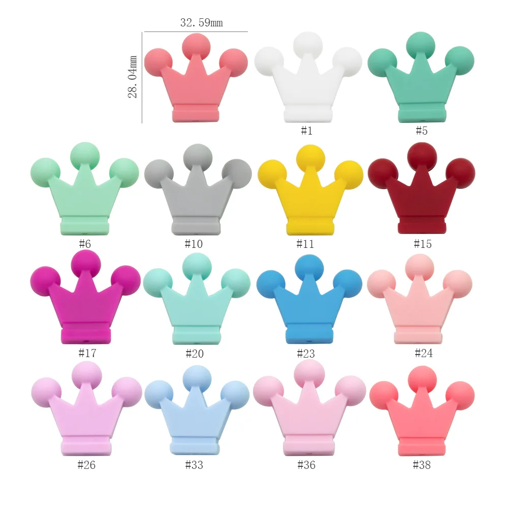 Cute-idea 10pcs/lot Various Styles Silicone Beads Rodent Teeth Care Teething Ring DIY Baby Pacifier Chain Bracelet Gift BPA-Free