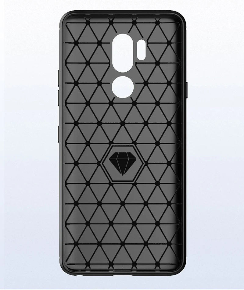 Shockproof Silicone Case for LG G7 Thinq G7 One Carbon Fiber Cases for lg g7+ thinq LG X5 Q9 One Brushed Texture Phone Cover