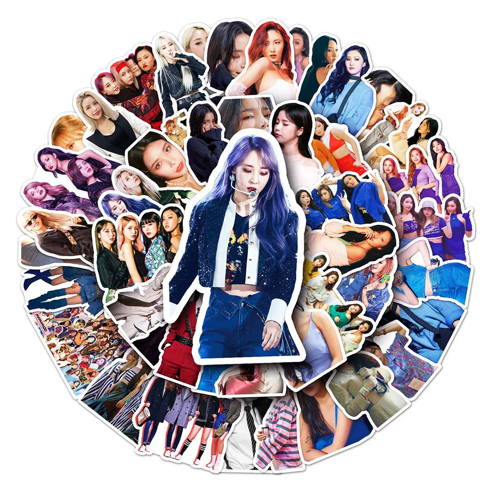 10/30/50PCS MAMAMOO Cartoon Classic Korean Girl Group Mix Sticker DIY Phone Laptop Luggage Skateboard Graffiti Decals Fun