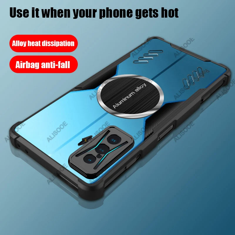 For POCO F4 GT Case Transparent Clear Heat Dissipation Protection Back Cover for POCO F4 GT Case