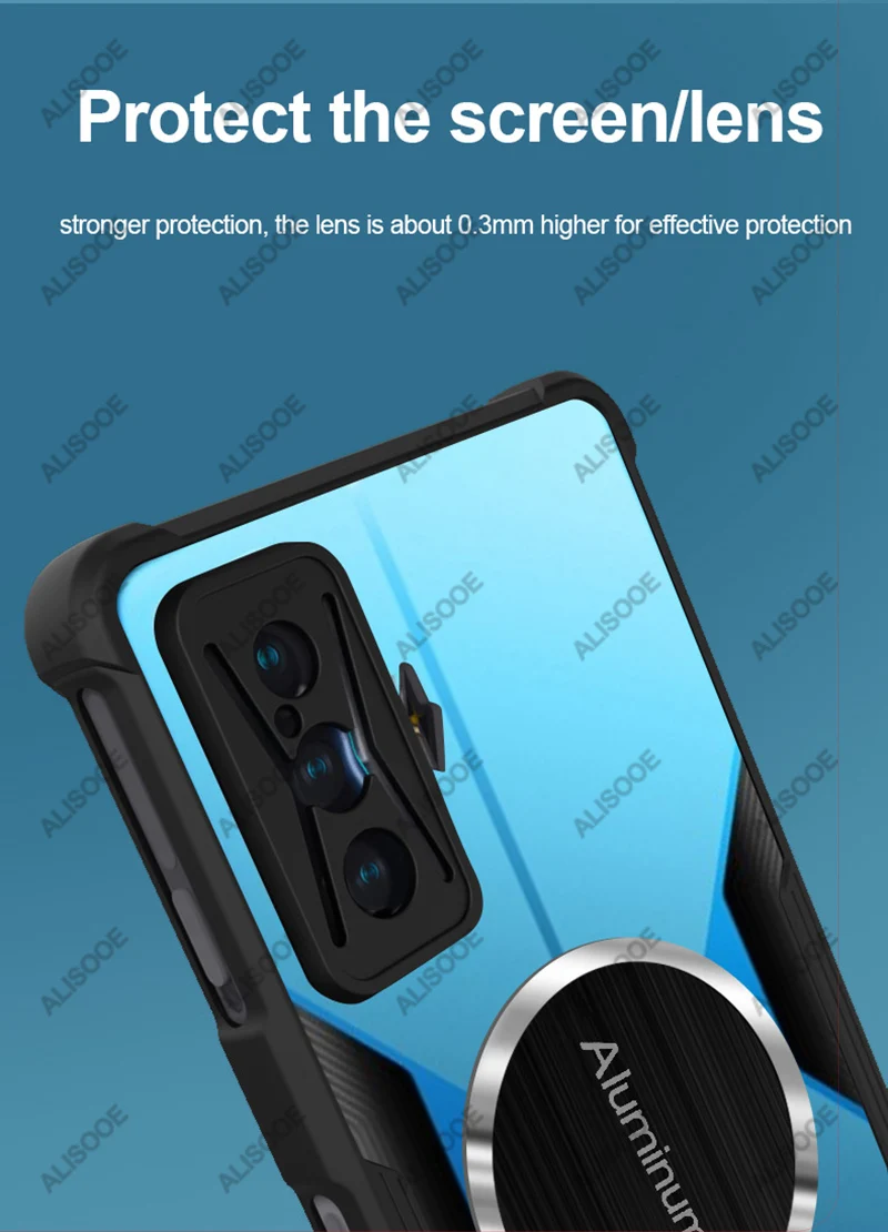 For POCO F4 GT Case Transparent Clear Heat Dissipation Protection Back Cover for POCO F4 GT Case
