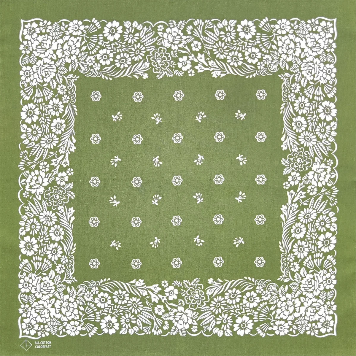 New Design Flower Black Paisley Hip Hop 100% Cotton Square Bandana Scarf Unisex Headband Gifts For Men/Boys/Girls