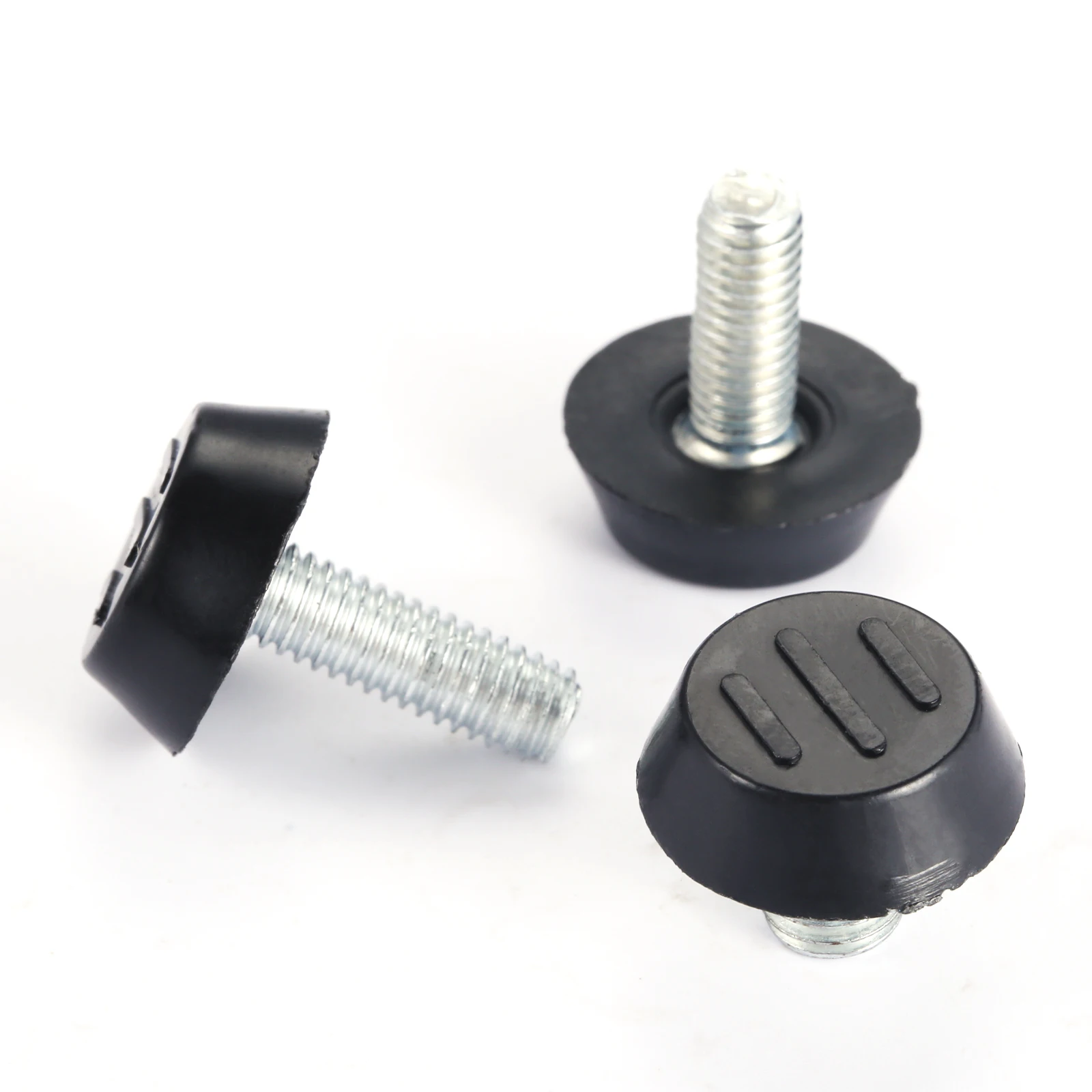 10 Pcs/lot Home Metal Adjustable M6 M8 Threaded Stem Furniture Table Desk Glide Leg Leveler Leveling Foot Adjuster Pad Screw On