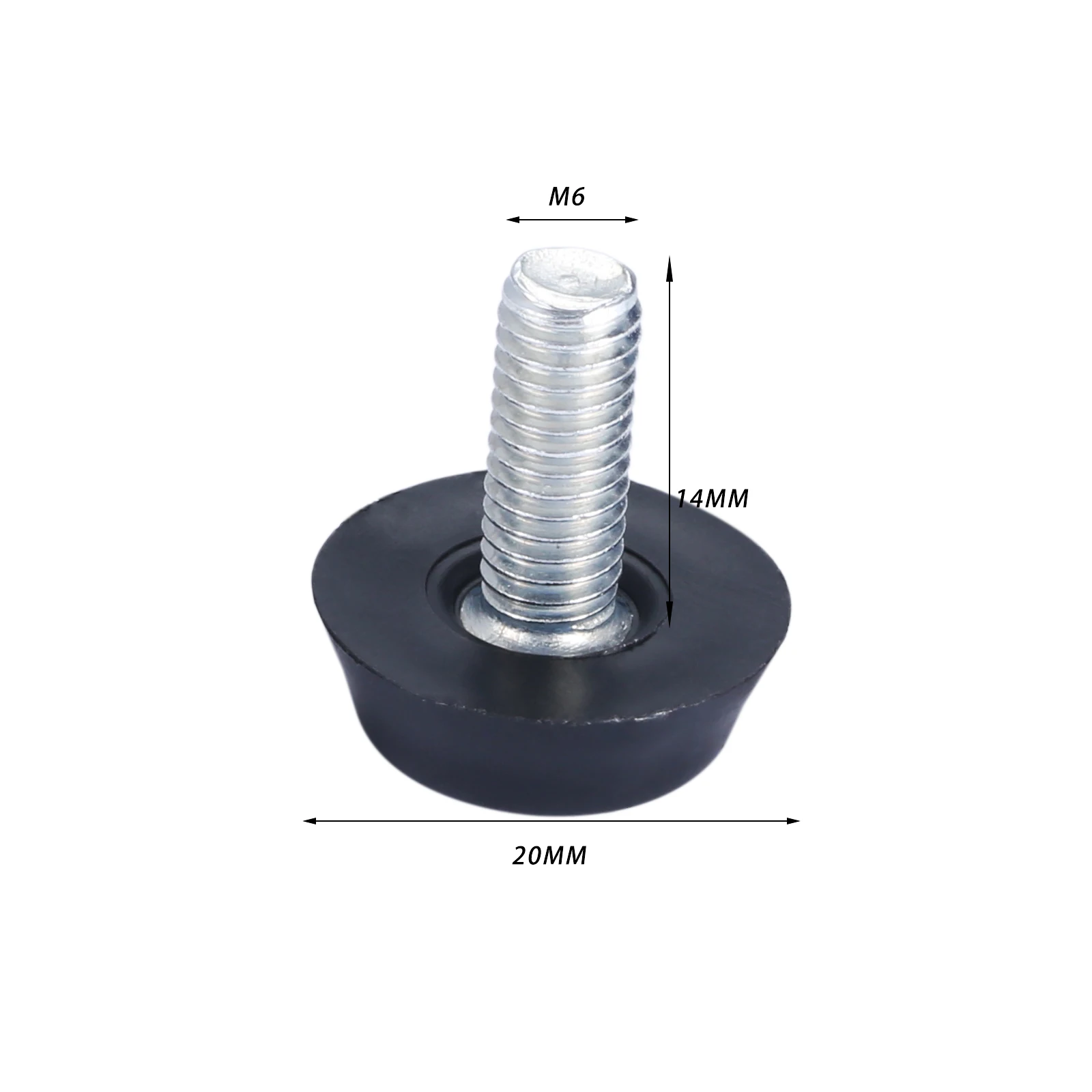 10 Pcs/lot Home Metal Adjustable M6 M8 Threaded Stem Furniture Table Desk Glide Leg Leveler Leveling Foot Adjuster Pad Screw On