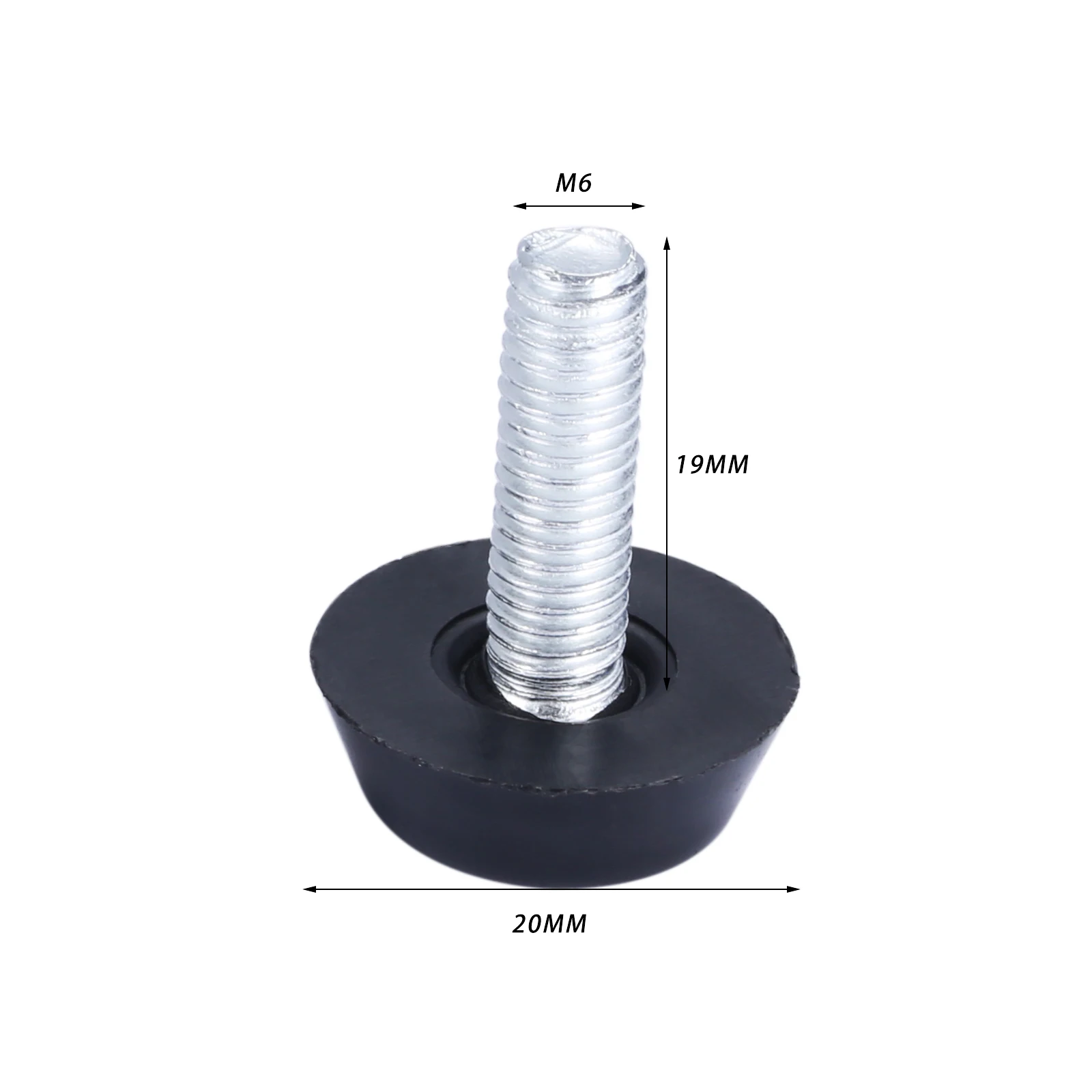 10 Pcs/lot Home Metal Adjustable M6 M8 Threaded Stem Furniture Table Desk Glide Leg Leveler Leveling Foot Adjuster Pad Screw On