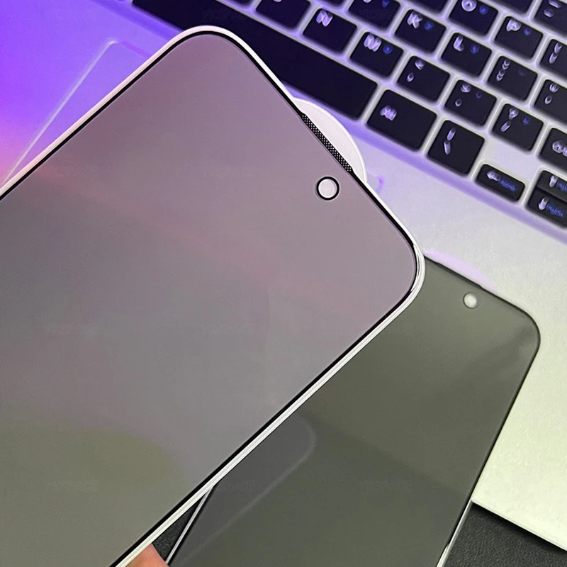 1-3Pcs Dustproof Anti Spy Privacy Tempered Glass for iPhone X XR XS 11 12 13 mini 14 15 16 Pro Max 7 8 Plus SE Screen Protector