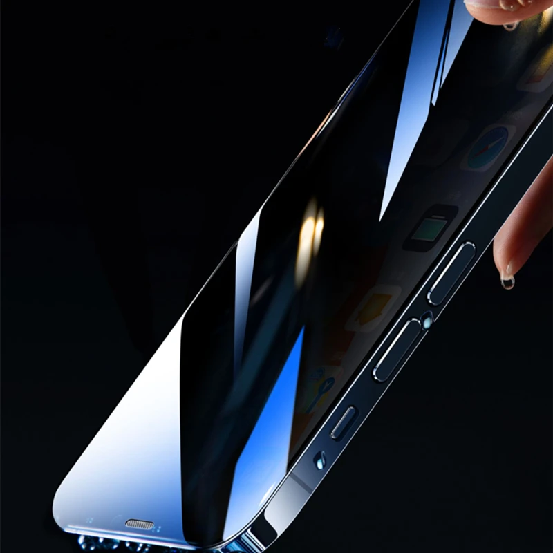 1-3Pcs Dustproof Anti Spy Privacy Tempered Glass for iPhone X XR XS 11 12 13 mini 14 15 16 Pro Max 7 8 Plus SE Screen Protector