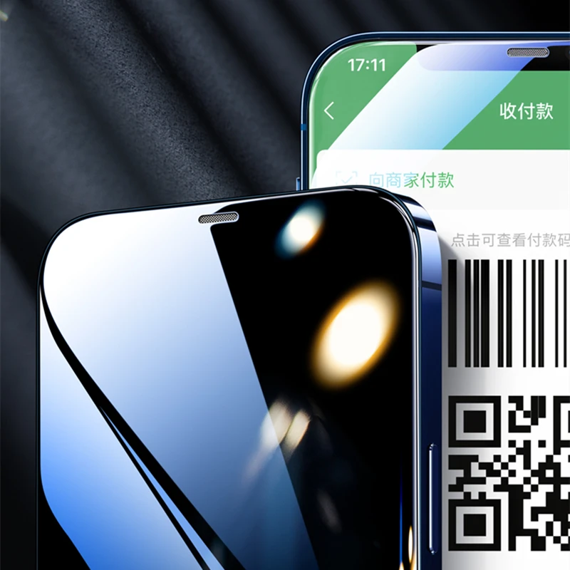1-3Pcs Dustproof Anti Spy Privacy Tempered Glass for iPhone X XR XS 11 12 13 mini 14 15 16 Pro Max 7 8 Plus SE Screen Protector
