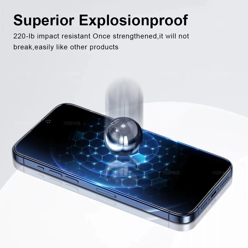 1-3Pcs Dustproof Anti Spy Privacy Tempered Glass for iPhone X XR XS 11 12 13 mini 14 15 16 Pro Max 7 8 Plus SE Screen Protector