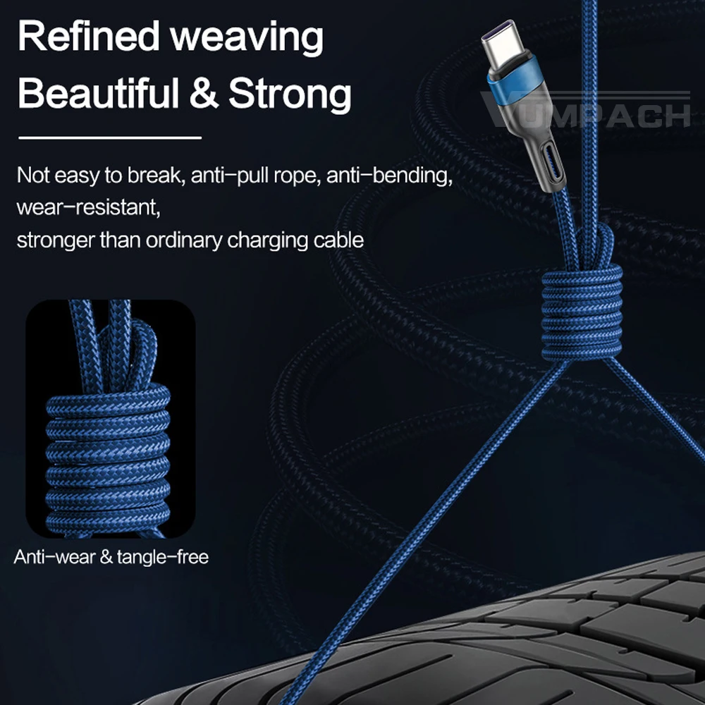 Fast usb c 5A type c cable Fast Charging Data Cord Charger usb cable c For Samsung s21 s20 A51 xiaomi mi 10 redmi note 9s 8t