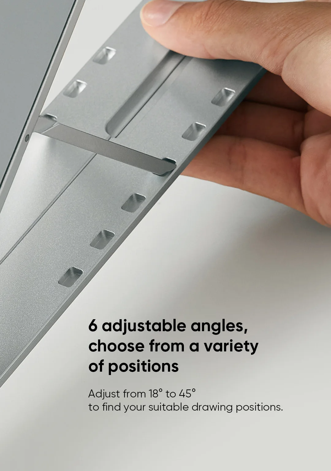 XPPen ACS05 Multifunctional Metal Drawing Bracket Pen Display Portable Stand for 12-16 Inch Models Artist 12 2nd Gen
