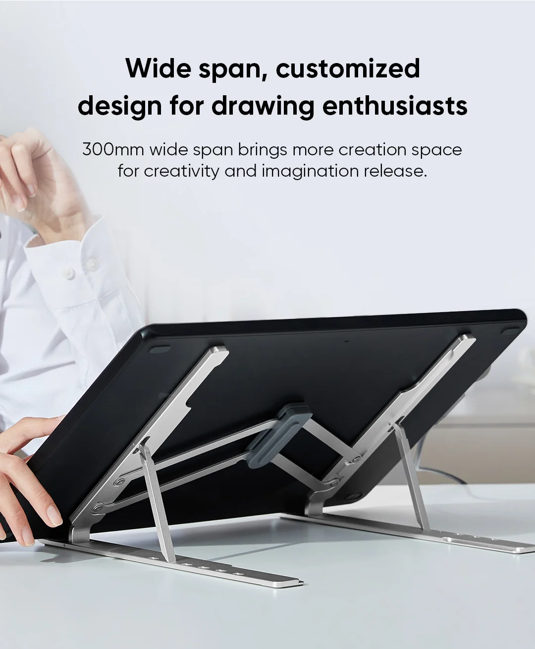 XPPen ACS05 Multifunctional Metal Drawing Bracket Pen Display Portable Stand for 12-16 Inch Models Artist 12 2nd Gen