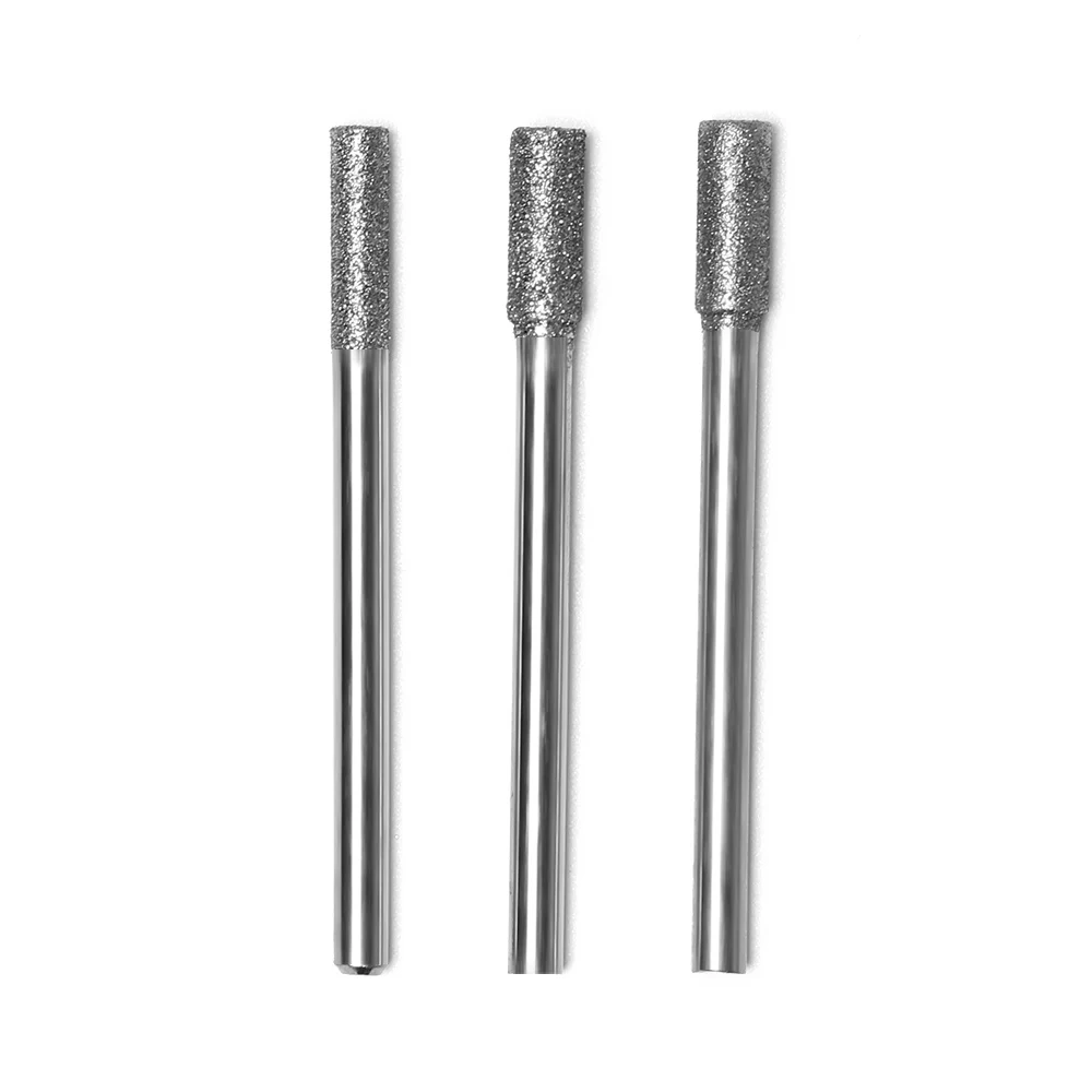 5Pcs 3/4/5mm Diamond Drill Chainsaw Sharpener Fits 1453 Craftsman Round File Micro-carving Needle Chainsaws Sharpening Tools