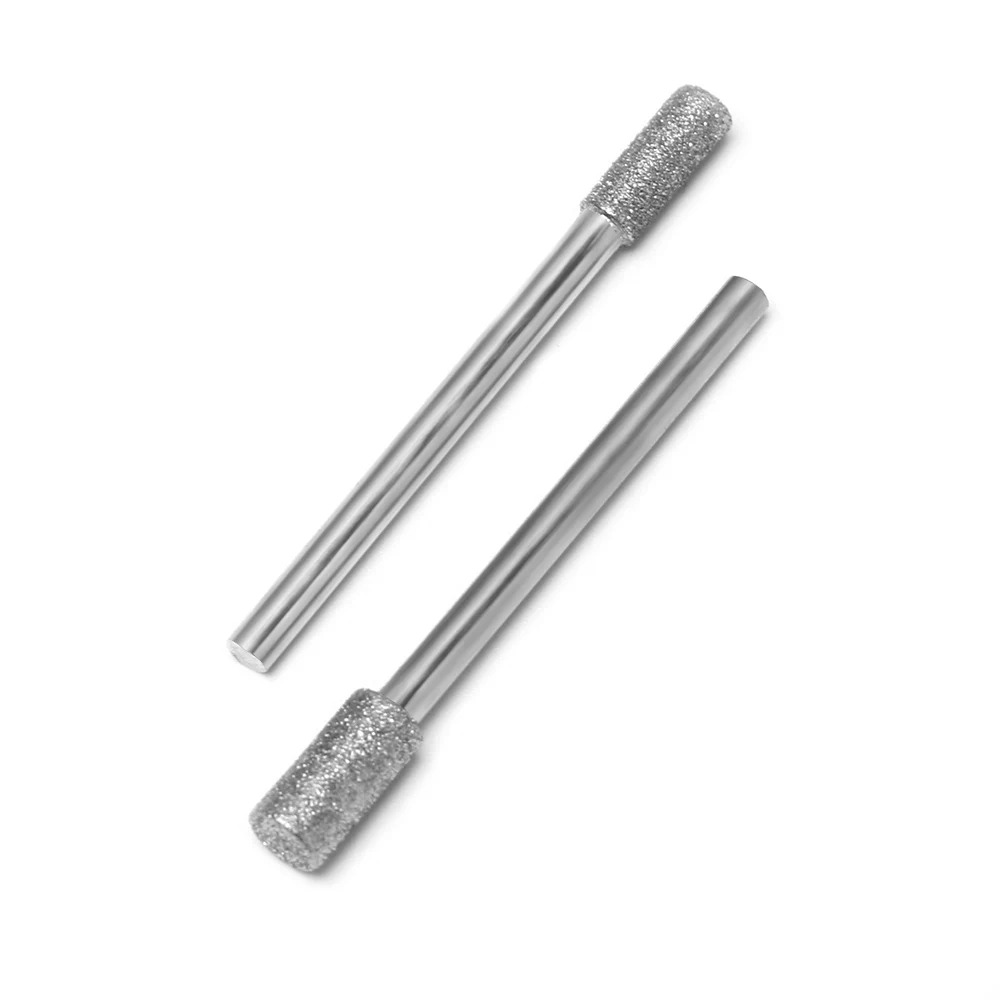 5Pcs 3/4/5mm Diamond Drill Chainsaw Sharpener Fits 1453 Craftsman Round File Micro-carving Needle Chainsaws Sharpening Tools