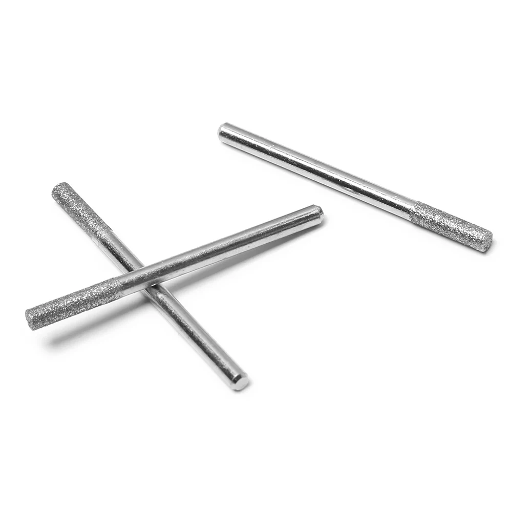 5Pcs 3/4/5mm Diamond Drill Chainsaw Sharpener Fits 1453 Craftsman Round File Micro-carving Needle Chainsaws Sharpening Tools