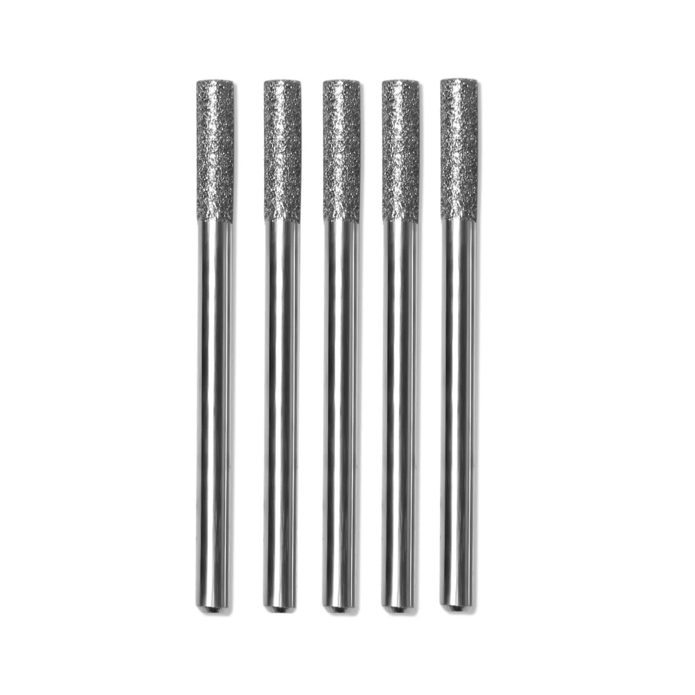 5Pcs 3/4/5mm Diamond Drill Chainsaw Sharpener Fits 1453 Craftsman Round File Micro-carving Needle Chainsaws Sharpening Tools