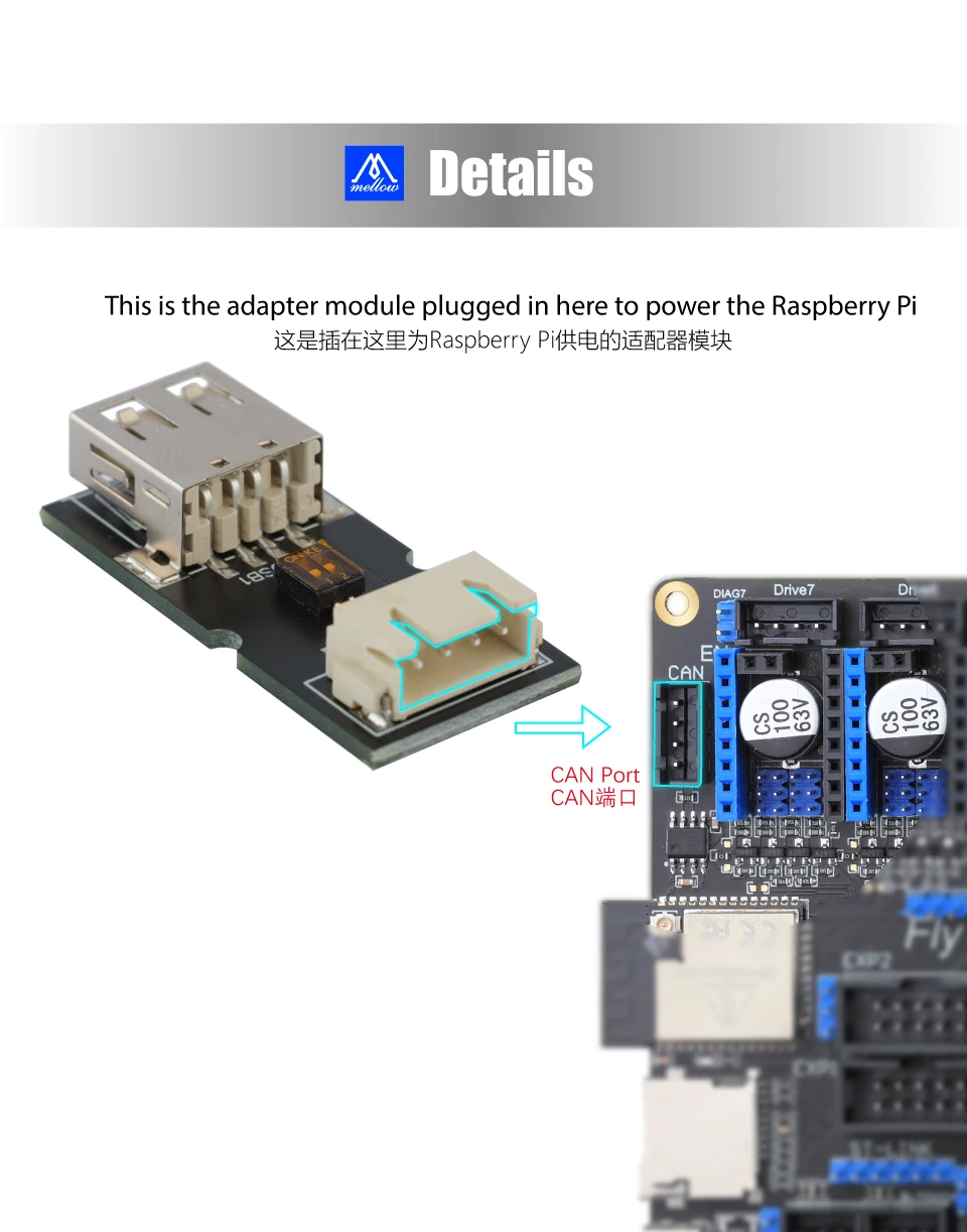 Mellow FLY Super ♾️ Pro Board 3+5 HV 8 Axis 32Bit 550MHz 2oz PCB High-speed For 3D Printer Motherboard RRF/Klipper Voron Vzbot
