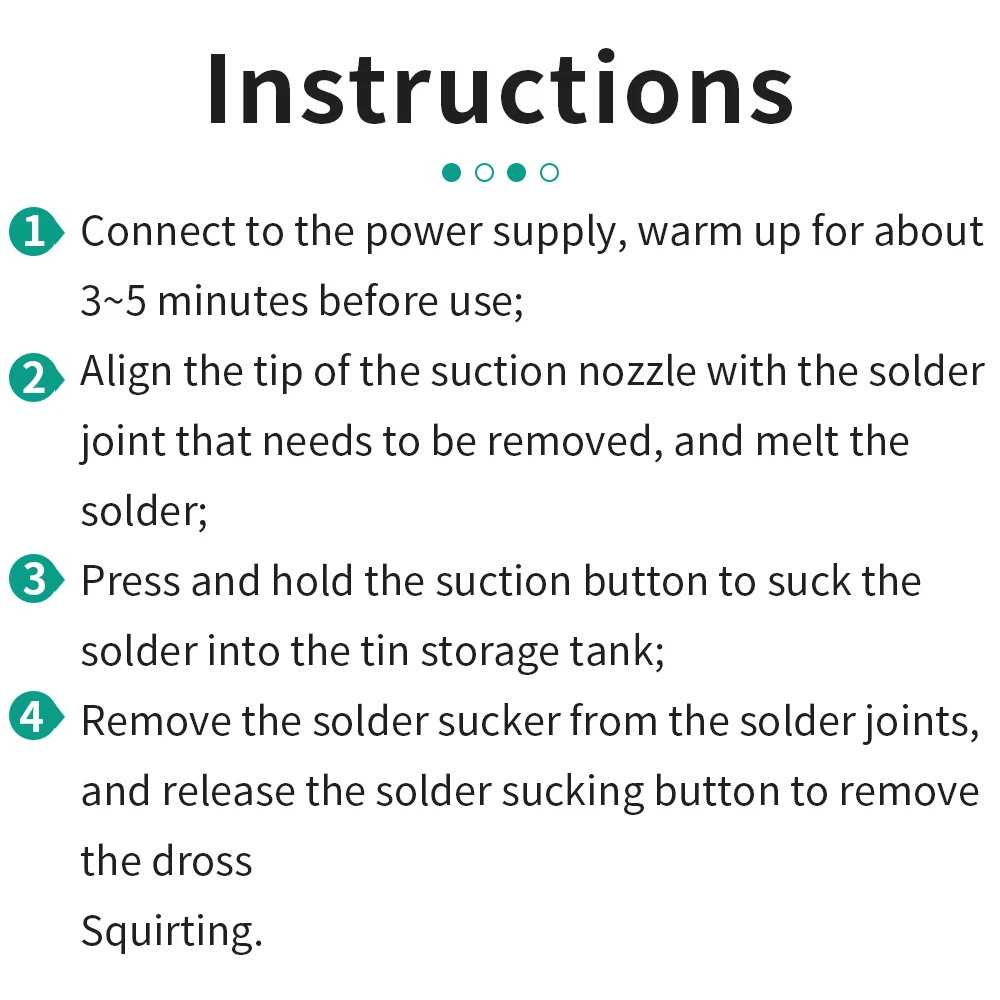 LUXIANZI 30w/40w Powerful Electric Desoldering Pump Suction Tin Vacuum Removal Tool Hand Welding Tools Solder Iron Desolder Gun